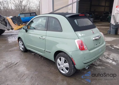 2012 Fiat 500C Pop from USA, damaged, VIN 3C3CFFDR3CT385931